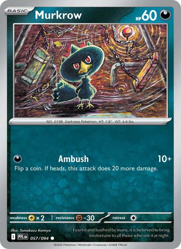 Murkrow #057/094 | Phantasmal Flames | Pokémon TCG