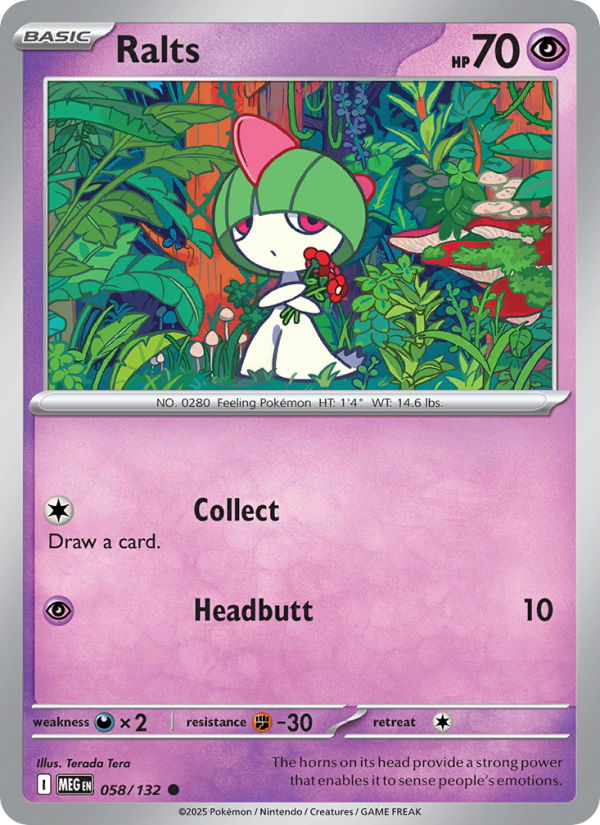 Ralts #058/132 | Mega Evolution | Pokémon TCG