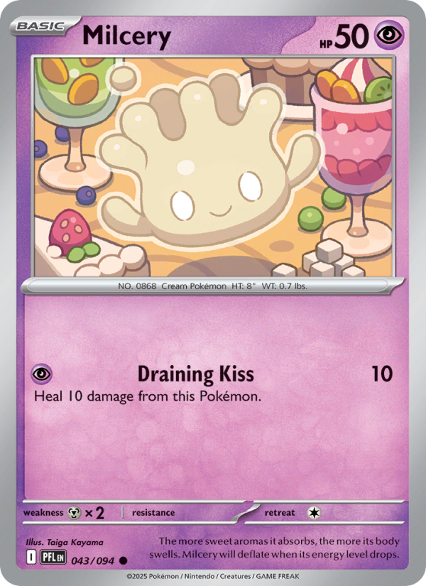 Milcery #043/094 | Phantasmal Flames | Pokémon TCG