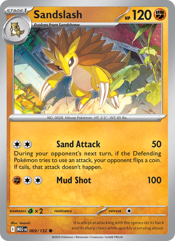 Sandslash #069/132 | Mega Evolution | Pokémon TCG