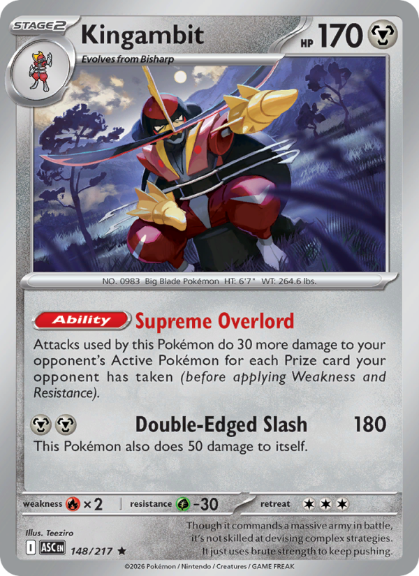 Kingambit #148/217 | Ascended Heroes | Pokémon TCG