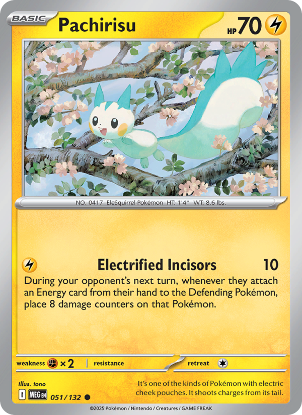 Pachirisu #051/132 | Mega Evolution | Pokémon TCG