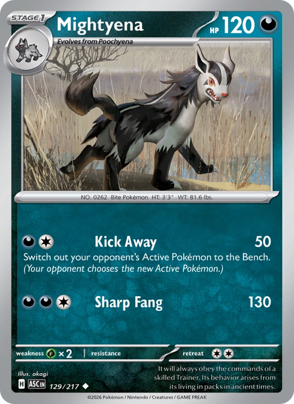 Mightyena #129/217 | Ascended Heroes | Pokémon TCG