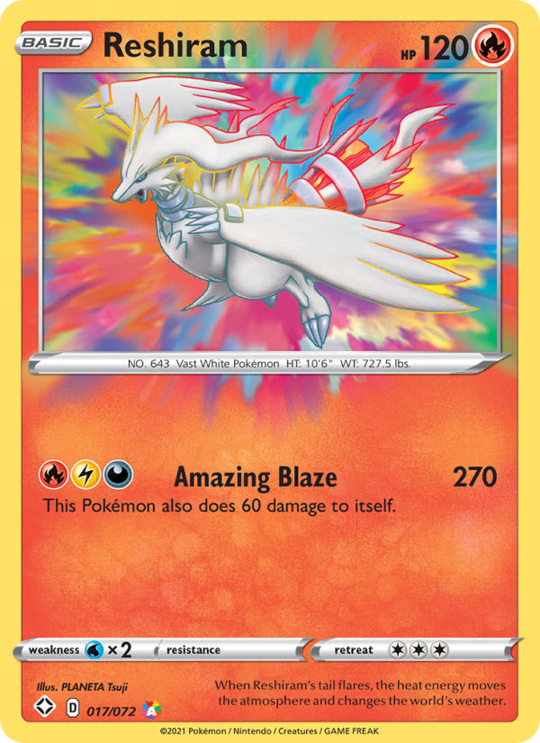 Reshiram #017/094 | Phantasmal Flames | Pokémon TCG