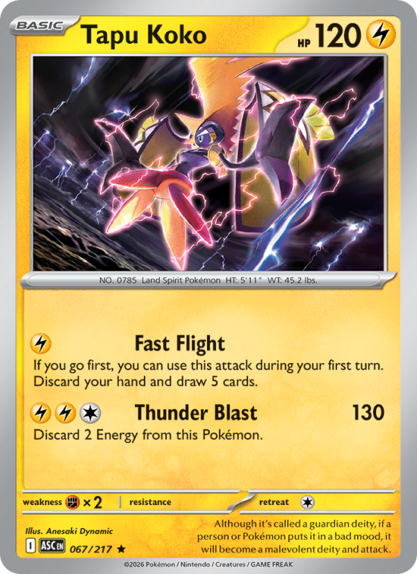 Tapu Koko #067/217 | Ascended Heroes | Pokémon TCG