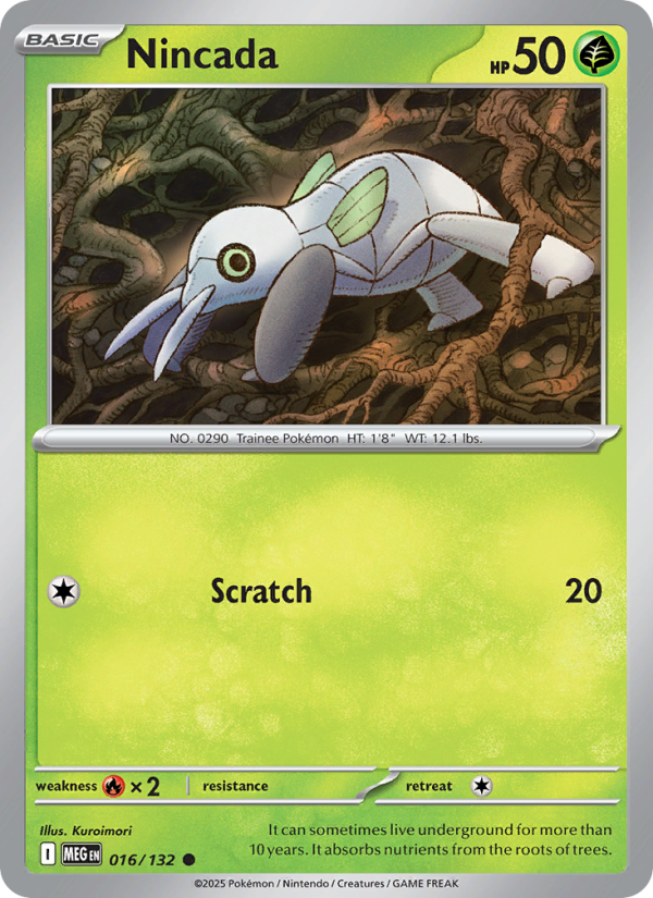 Nincada #016/132 | Mega Evolution | Pokémon TCG