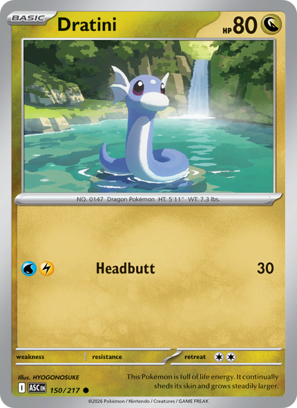 Dratini (Love Ball) #150/217 | Ascended Heroes | Pokémon TCG