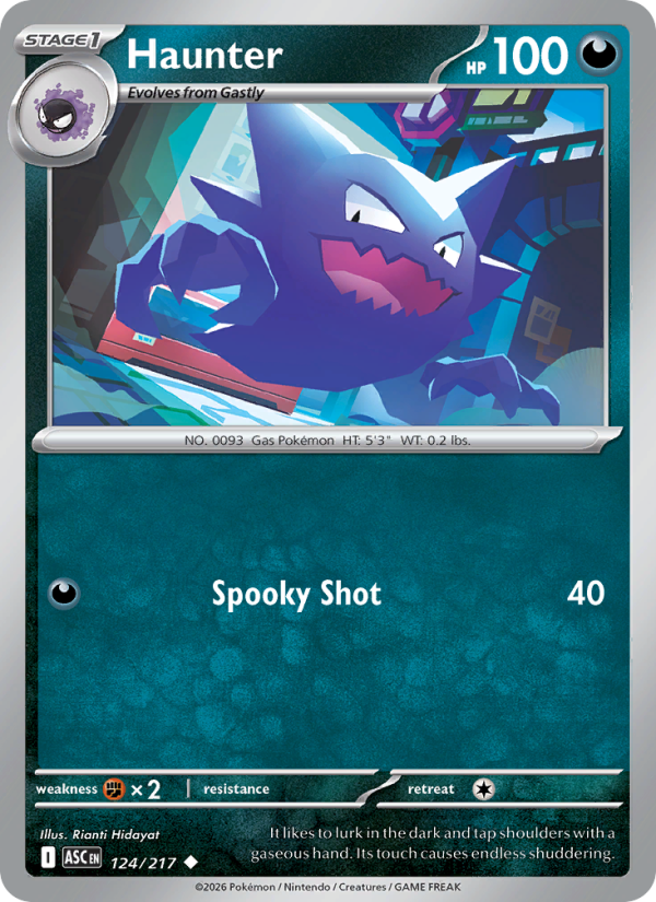 Haunter (Dusk Ball) #124/217 | Ascended Heroes | Pokémon TCG