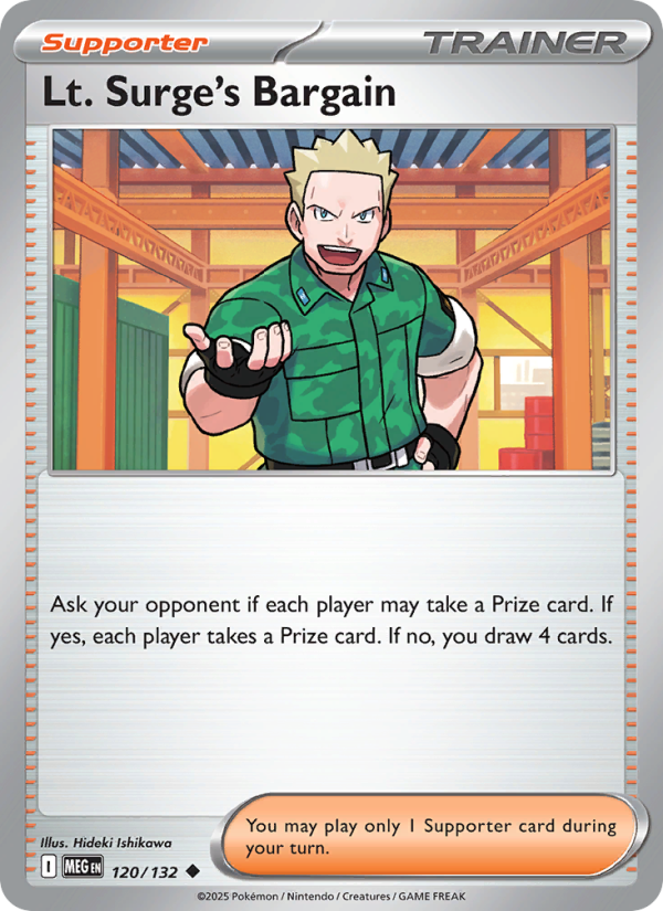 Lt. Surge's Bargain #120/132 | Mega Evolution | Pokémon TCG