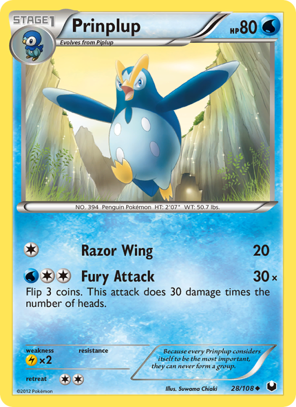 Prinplup #028/094 | Phantasmal Flames | Pokémon TCG