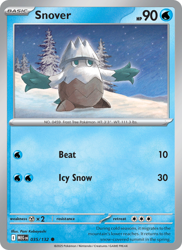 Snover #035/132 | Mega Evolution | Pokémon TCG