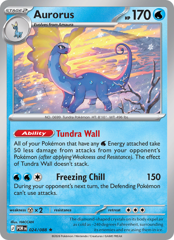 Aurorus #024/088 | Perfect Order | Pokémon TCG
