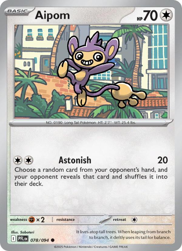 Aipom #078/094 | Phantasmal Flames | Pokémon TCG