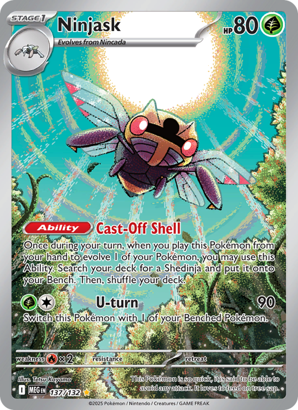 Ninjask #137/132 | Mega Evolution | Pokémon TCG