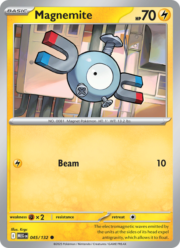 Magnemite #045/132 | Mega Evolution | Pokémon TCG