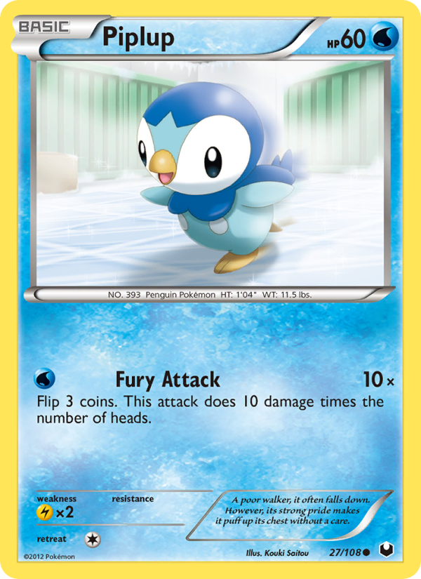 Piplup #027/094 | Phantasmal Flames | Pokémon TCG