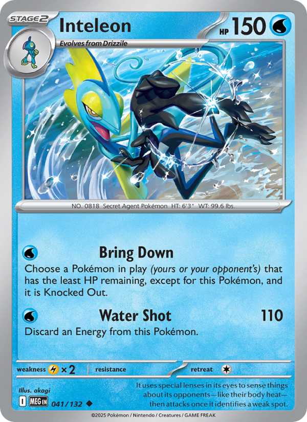 Inteleon #041/132 | Mega Evolution | Pokémon TCG