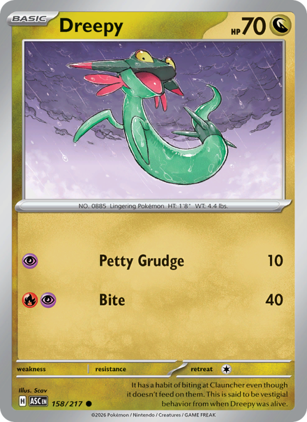 Dreepy (Energy Symbol Pattern) #158/217 | Ascended Heroes | Pokémon TCG