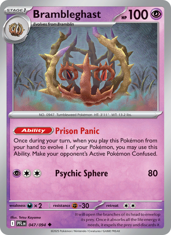 Brambleghast #047/094 | Phantasmal Flames | Pokémon TCG