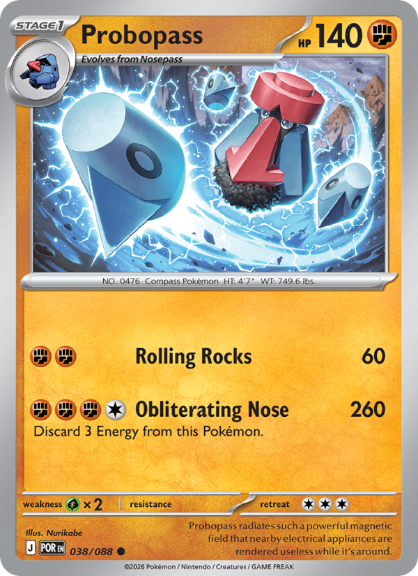 Probopass #038/088 | Perfect Order | Pokémon TCG