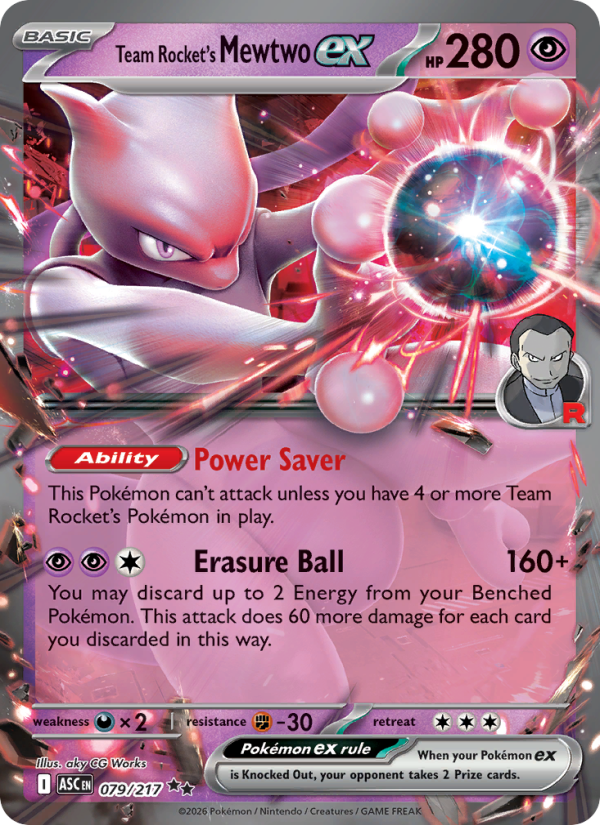 Team Rocket's Mewtwo ex #079/217 | Ascended Heroes | Pokémon TCG