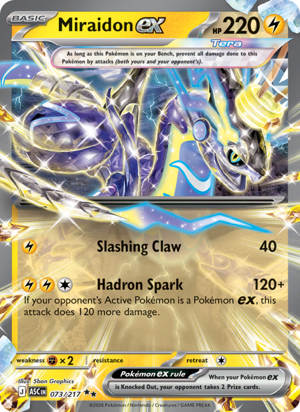Miraidon ex #073/217 | Ascended Heroes | Pokémon TCG