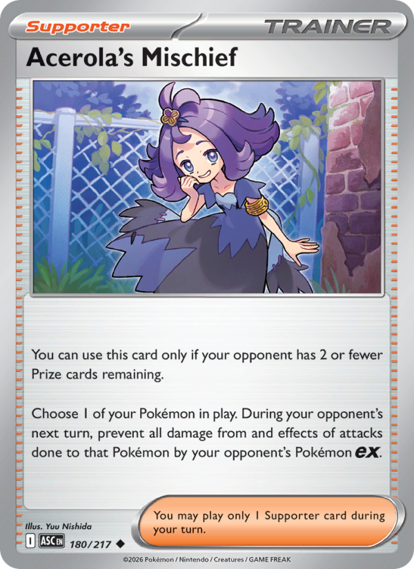 Acerola's Mischief #180/217 | Ascended Heroes | Pokémon TCG