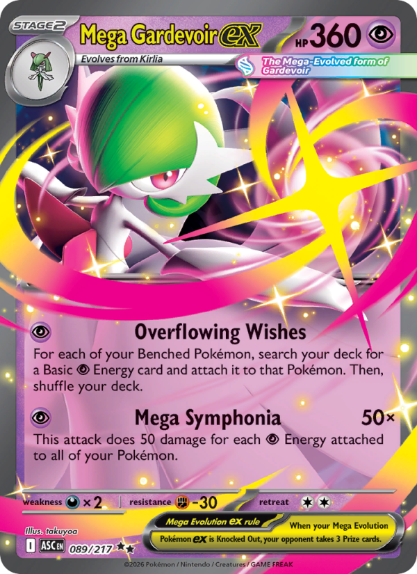 Mega Gardevoir ex #089/217 | Ascended Heroes | Pokémon TCG