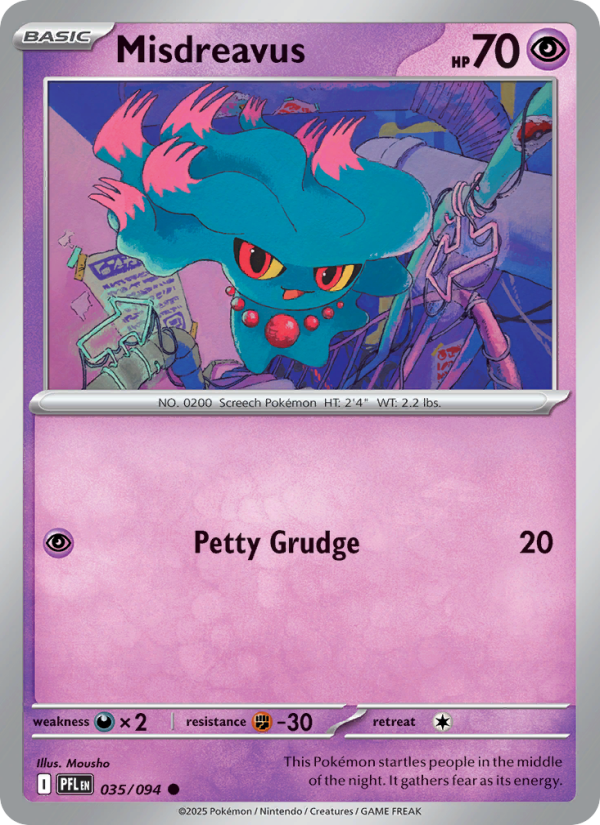 Misdreavus #035/094 | Phantasmal Flames | Pokémon TCG