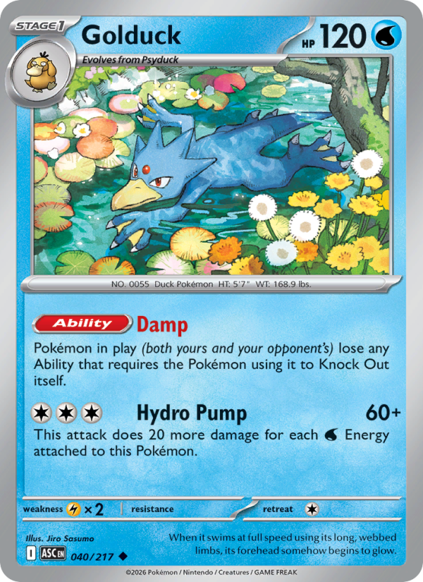 Golduck #040/217 | Ascended Heroes | Pokémon TCG