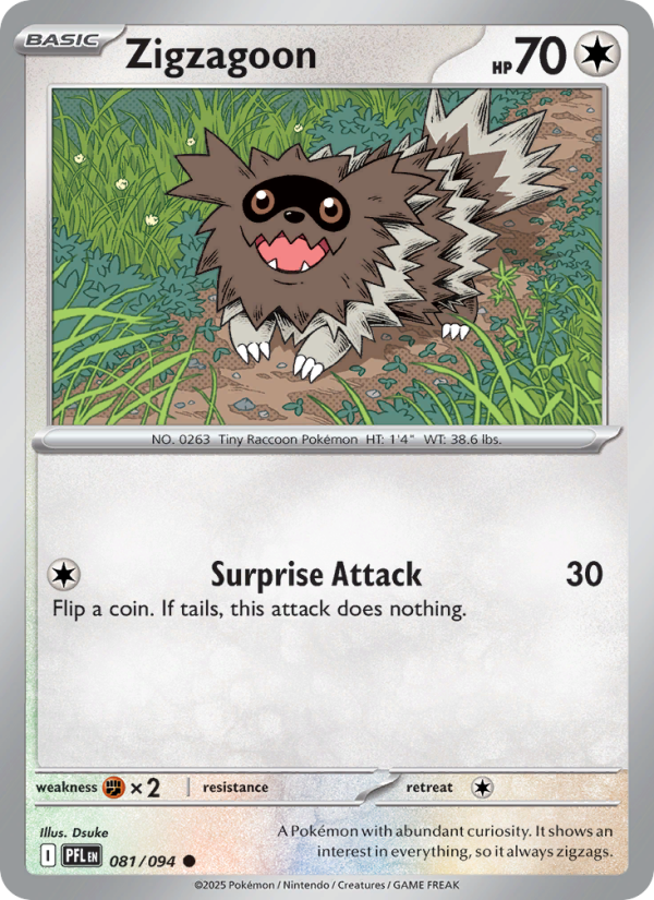 Zigzagoon #081/094 | Phantasmal Flames | Pokémon TCG