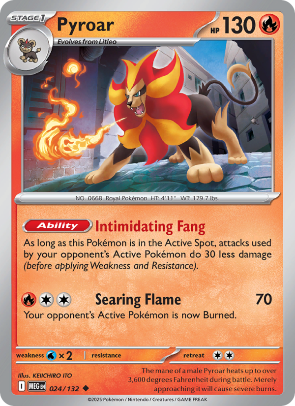 Pyroar #024/132 | Mega Evolution | Pokémon TCG