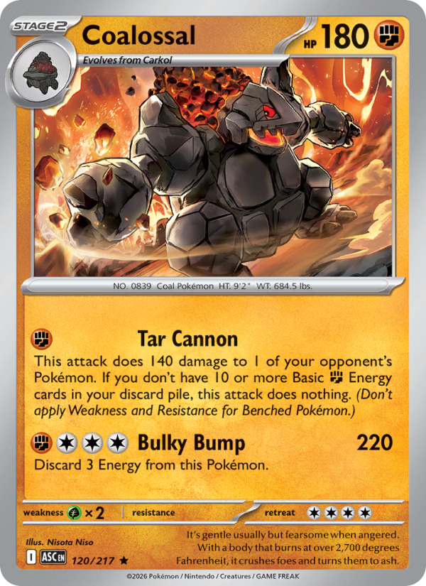 Coalossal #120/217 | Ascended Heroes | Pokémon TCG