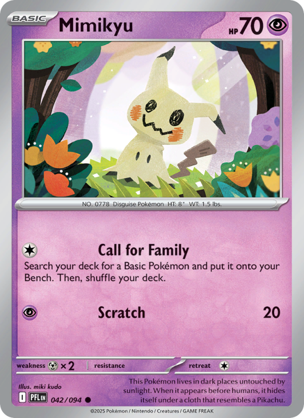 Mimikyu #042/094 | Phantasmal Flames | Pokémon TCG