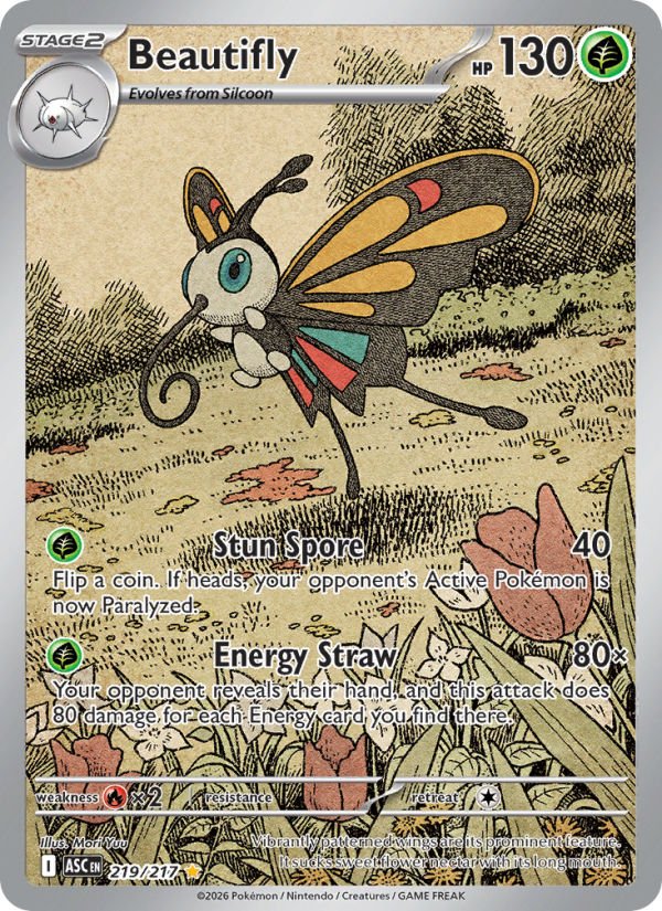Beautifly #219/217 | Ascended Heroes | Pokémon TCG