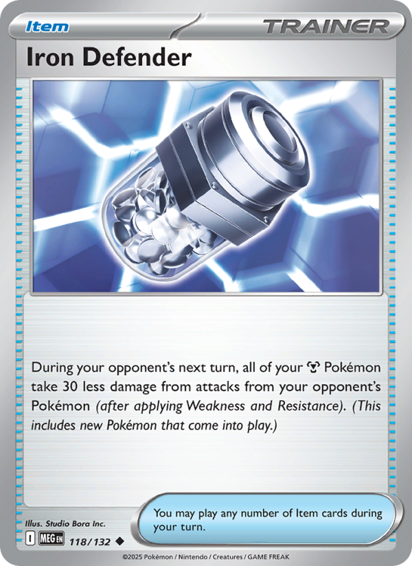 Iron Defender #118/132 | Mega Evolution | Pokémon TCG