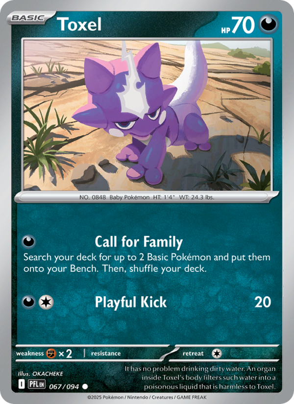Toxel #067/094 | Phantasmal Flames | Pokémon TCG